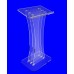 Clear Acrylic Lucite Podium Pulpit Lectern with White Cross 1803-3+1803Cross